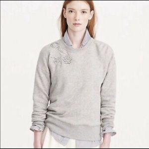 J Crew Embellished Sweatshirt